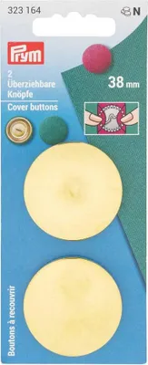 Obrázek produktu pro Potahovací knoflíky, 38 mm, 2 ks, zlaté barvy