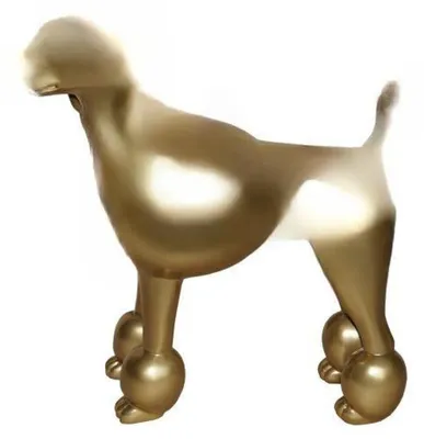 Image de Design Caniche Figure Statue Sculpture Figures Décoration Abstraites