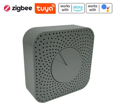 Obrázek produktu pro Inteligentní monitor kvality vzduchu Tuya ZigBee 5 v 1 Housekeeper – detektor HCHO/CO2/VOC/teploty/vlhkosti, podporuje dálkové ovládání přes aplikaci, alarm, kompatibilní s Alexa Home pro kancelář