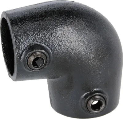 Produktbild von Rohrverbinder Kniestück schwarz 1 1/4" (42,4 mm), verstellbar 0-11° AVERDE