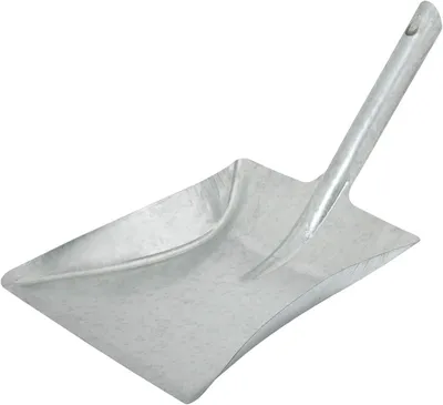 Productafbeelding van Verzinkte Stofbak - Metaal Bak - Schoonmaken Huis - Verzinkt IJzer - 30 x 30 x 30 cm - Zilver