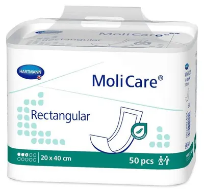 Produktbild von 6x MoliCare Rectangular 3 Tropfen, 20x40 - 4052199502786 | Packung (50 Stück)