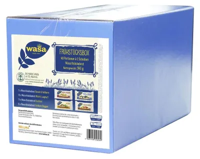 Productafbeelding van wasa® 60125606 wasa® Ontbijtpakket Knäckebröd, 40 stuks (2 stuks per verpakking).
