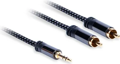 Obrázek produktu pro Kabel jack 3,5 mm - 2xCinch (M) stereo, délka: 3,0 m AQ Premium