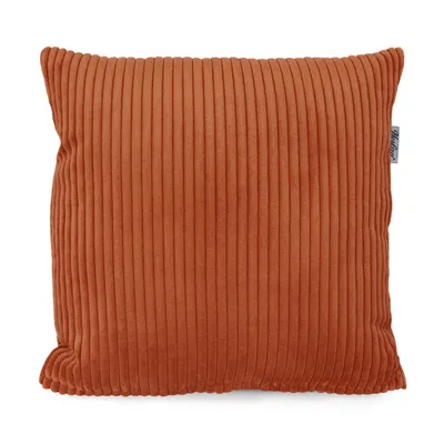 Produktbild von Herlag Dekokissen ELLA 40x40cm, Cord, flauschig,mit Innenkissen, waschbar bis 40°C,  100 , Terracotta