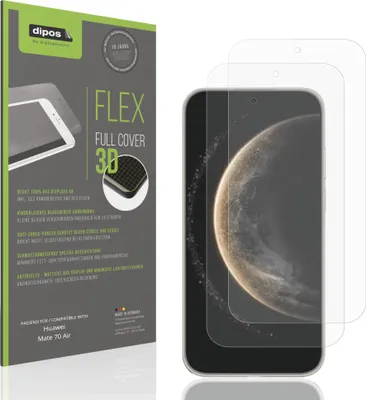 Produktbild von 2x Full Cover Schutzfolie matt für Huawei Mate 70 Air Panzerfolie Anti-Shock