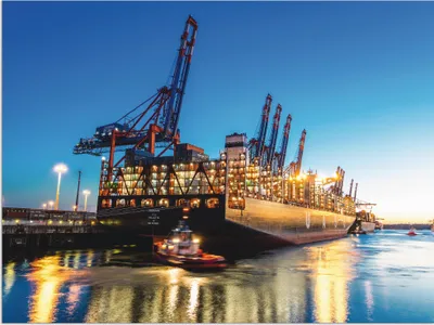 Produktbild von ARTland Wandbild Alu für Innen & Outdoor Hamburg Hafen Größe: 120x90 cm