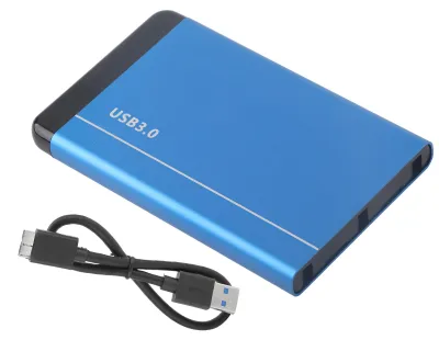 Produktbild von Mobiles Festplattengehäuse, USB 3.0, tragbar, Aluminiumlegierung, für 2,5-Zoll-SSD, unterstützt 8 TB (keine Inclube-Festplatte)