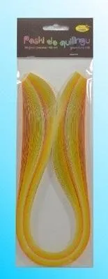 Produktbild von Quilling Streifen 10mmx50cm gelb 100Stk