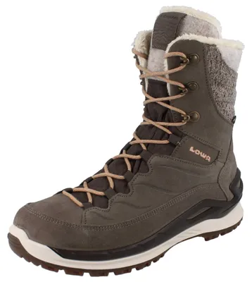 Produktbild von LOWA Calceta EVO GTX Damen Winterstiefel grau braun Veloursleder - Größe: UK 5,5