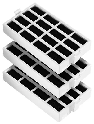 Produktbild von 3x Luftfilter passend wie Whirlpool 481248048172 Hygienefilter für Kühlschrank Dunstabzugshaube