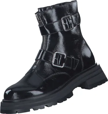Zdjęcie produktu dla Tamaris damskie buty za kostkę ozdobne paski profilowana podeszwa płaskie modne 1-25320-41, rozmiar:40 EU, kolor:Czarny