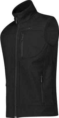 Produktbild von CMP SOFTSHELL VEST Herren Wanderweste Outdoorweste ärmellos schwarz NEU 54