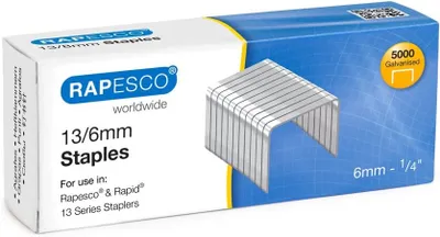 Immagine prodotto di RAPESCO S13060Z3 Graffe RAPESCO per pinzatrice manuale 13/6, zincate
