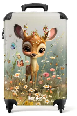 Immagine prodotto di Valigia per bambini con ruote - Leggera - 55x40x20 cm - Motivo: cervo
