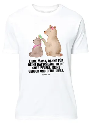 Produktbild von Mr. & Mrs. Panda Größe XL T-Shirt Bär Kind - Weiß - Geschenk, Mama, Mutter, mit Spruch, Shirt, Muttertag, Tshirt, Bruder, Bären