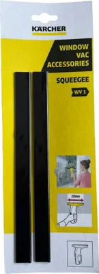 Zdjęcie produktu dla Kärcher WV 1, Ostrze do czyszczenia, Kärcher, WV 1, Czarny, 2 szt., 250 mm