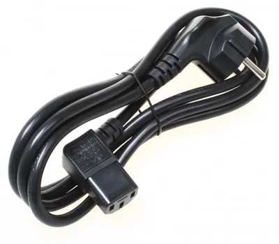 Obrázok produktu pre Logo Síťový kabel 230V napájecí CEE7 (vidlice) - C13 2m VDE approved černý
