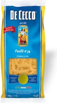 Produktbild von Nudeln Pasta Fusilli n° 34 5 x 500 gr. - De Cecco