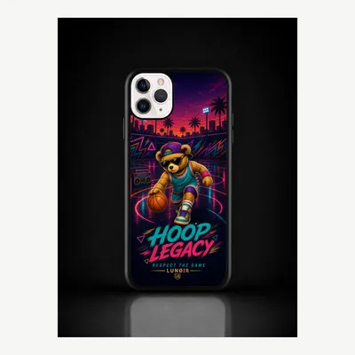 Produktbild von iPhone 11 Pro Hülle Handyhülle Schutzhülle Case mit Basketball Retro Motiv – LUNØIR ©