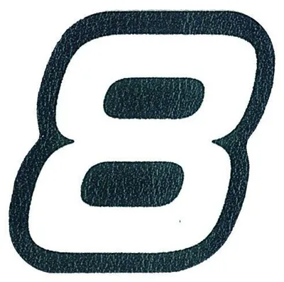 Immagine prodotto di Numero 8 Adesivo per tessuto, bianco