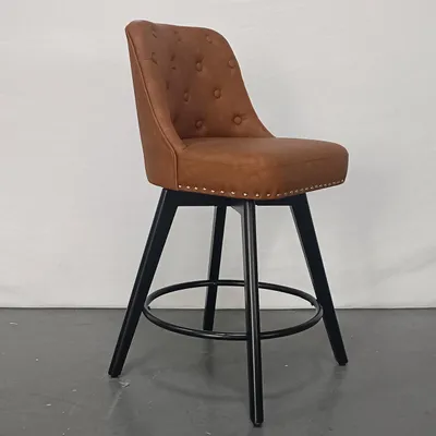 Produktbild von Barhocker Thekenhocker Barstühle mit Fußstütze gepolstert