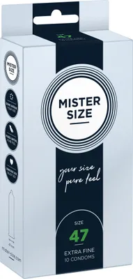 Produktbild von 10er Mister Size Kondome 47mm - Gefühlsecht & Extra Feucht