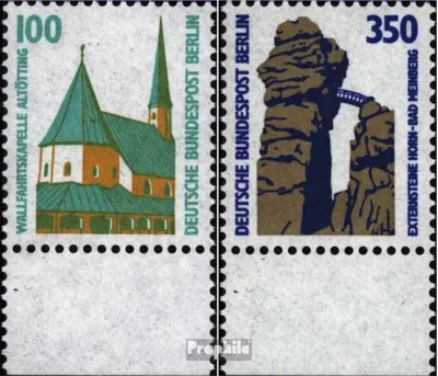 Produktbild von Briefmarken Berlin (West) 1989 Mi 834A-835A Unterrandstück (kompl.Ausg.) postfrisch Sehenswürdigkeiten