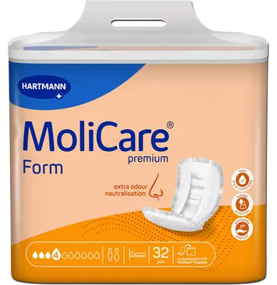 Immagine prodotto di Hartmann MoliCare® Premium Form pad, 4 gocce - 32 pezzi | confezione (32 pezzi)