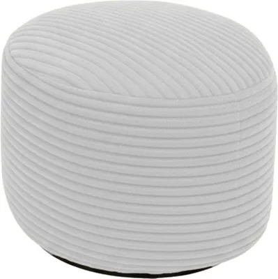 Immagine prodotto di Poggiapiedi sfoderabile in velluto a coste BANANAIR 55x30 cm grigio chiaro