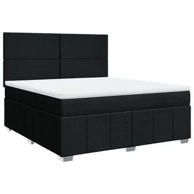 Produktbild von vidaXL Boxspringbett mit Matratze Schwarz 180x200 cm Stoff