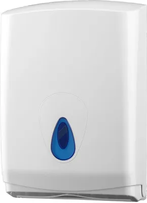 Produktbild von PlastiQline Papierhandtuchspender MIDI - Farbfenster blau - Handtuchspender