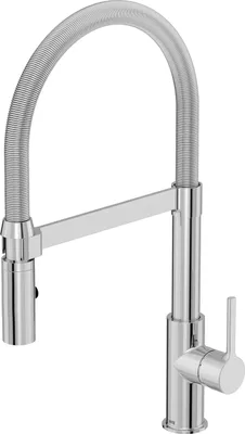 Obrázek produktu pro Dřezová baterie páková Dřezová baterie s flexibilním ramenem Dřezová baterie se sprchou Lenz ALUNA chrom 46070502