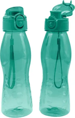 Produktbild von 2 Stück Steuber Klick Top Design Trinkflasche 700 ml türkis