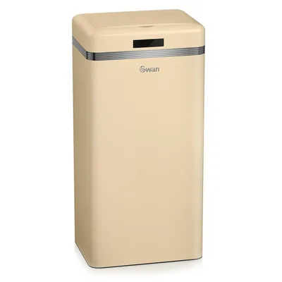 Produktbild von Swan Retro, 45 l, Quadratisch, Eisen, Cremefarben, Sensor, Metall
