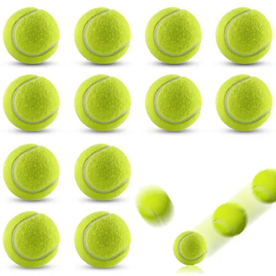 Produktbild von Tennisbälle, 12 Stück, für Training und Freizeit, geeignet für Ballmaschinen und Hundespielzeug