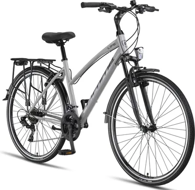 Produktbild von Licorne Bike L-V-ATB  Premium Trekking Bike in 28 Zoll - Fahrrad für Herren, Jungen, Mädchen und Damen - Shimano 21 Gang-Schaltung - Citybike - Männerfahrrad