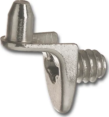 Produktbild von Bodenträger Drill zum Anschrauben, Bohr ø 5 mm, ZDG, vernickelt, VPE 100 ST