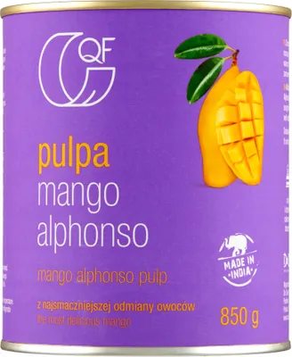 Produktbild von Alphonso Mangopüree ohne Zuckerzusatz 850g - Exquisite indische Qualität