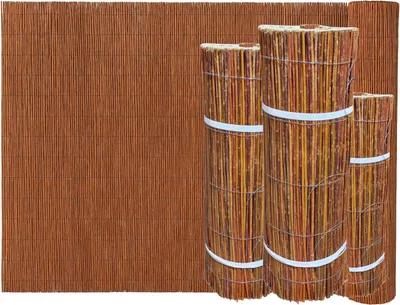 Produktbild von Weidenmatte 40 x 300 cm Sichtschutz Pflanzenschutz Rasenkante Beetumrandung Weidenzaun Beeteinfassung Sichtschutz Garten Windschutz
