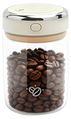 Vakuum-Kaffeebehälter 1,1 l Glas luftdicht mit Ventil