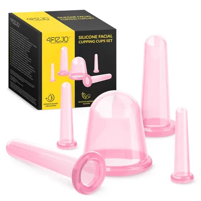 Obrázek produktu pro 4FIZJO Silikonové masážní baňky FACE+ 5 ks., růžové