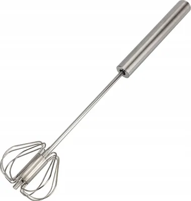 Produktbild von Automatischer Schneebesen Edelstahl 28,5 cm - Selbstdrehend, Batteriefrei, Spülmaschinenfest