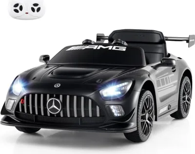 Image de Voiture électrique pour enfant, Mercedes-AMG GT3, télécommandée, noire
