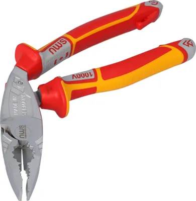 Zdjęcie produktu dla Ergonomiczne szczypce uniwersalne NWS ErgoCombi na karcie samoobsługowej 1096-49-VDE-200-SB, do przytrzymywania, chwytania, zginania i cięcia