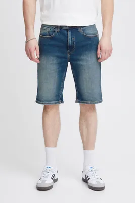 Immagine prodotto di Blend BHDenim pantaloncini da uomo in denim con tasche passanti per cintura in misto cotone leggermente elasticizzati slim fit