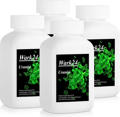 Produktbild von Wark24 Uranin 100g Fluorescein Dichtigkeitsprüfungen Strömungsanalys (4er Pack)