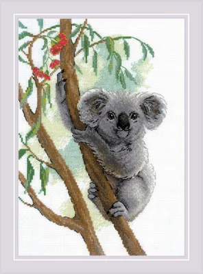 Produktbild von Riolis Kreuzstich Set "Süsser Koala", Zählmuster, 21x30cm