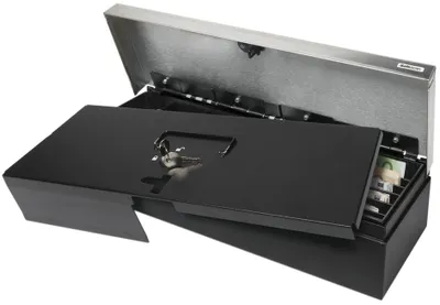 Produktbild von Safescan 4617L, Abschließbarer Deckel, Schwarz, Safescan SD-4617S