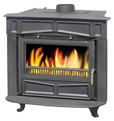 Immagine prodotto di PLAMEN Glas Franklin, Stufa a legna indipendente con vetro, 11 kW, Classe A, Ø 150 mm